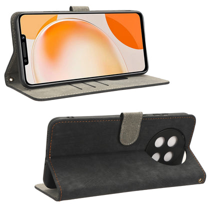 For Huawei nova Y91 4G / Enjoy 60X Drop Proof Cover RFID Blocking Wallet Stand PU Leather Case with Strap
