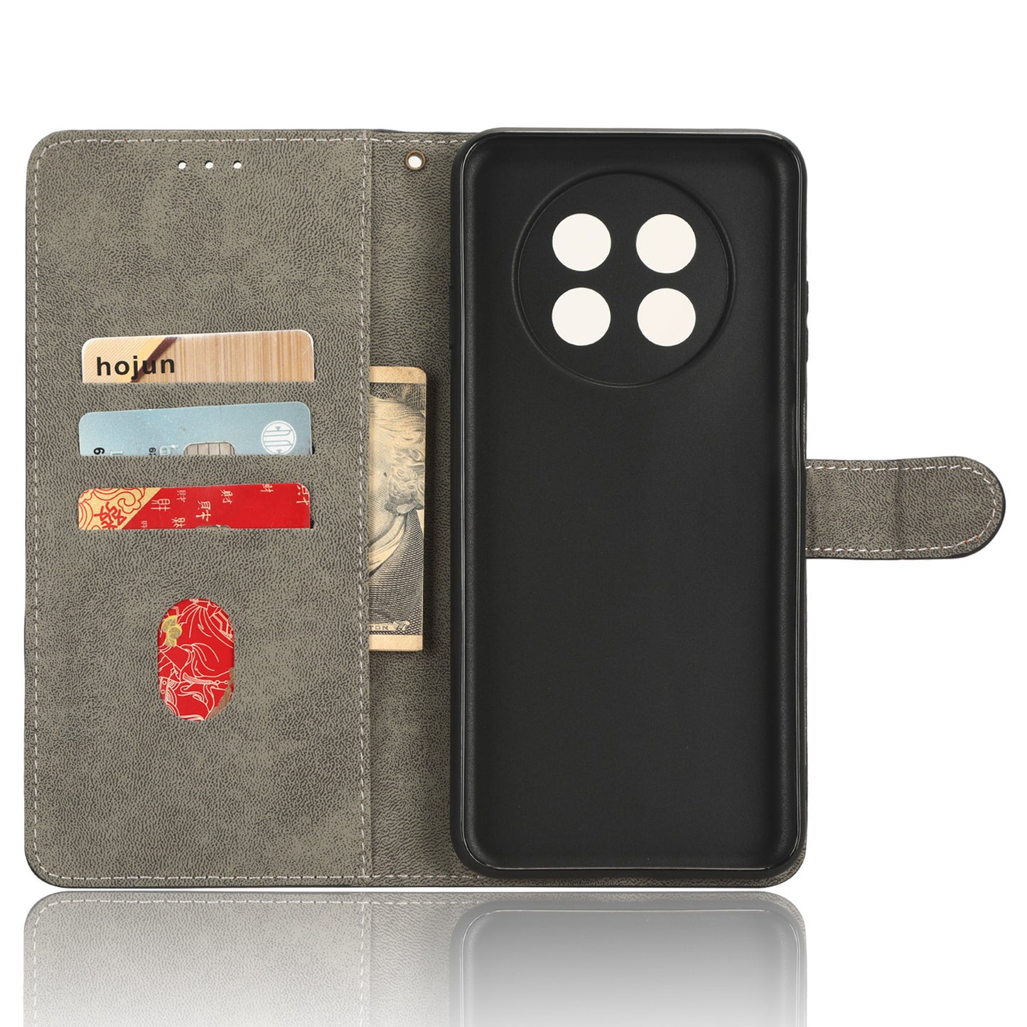 For Huawei nova Y91 4G / Enjoy 60X Drop Proof Cover RFID Blocking Wallet Stand PU Leather Case with Strap