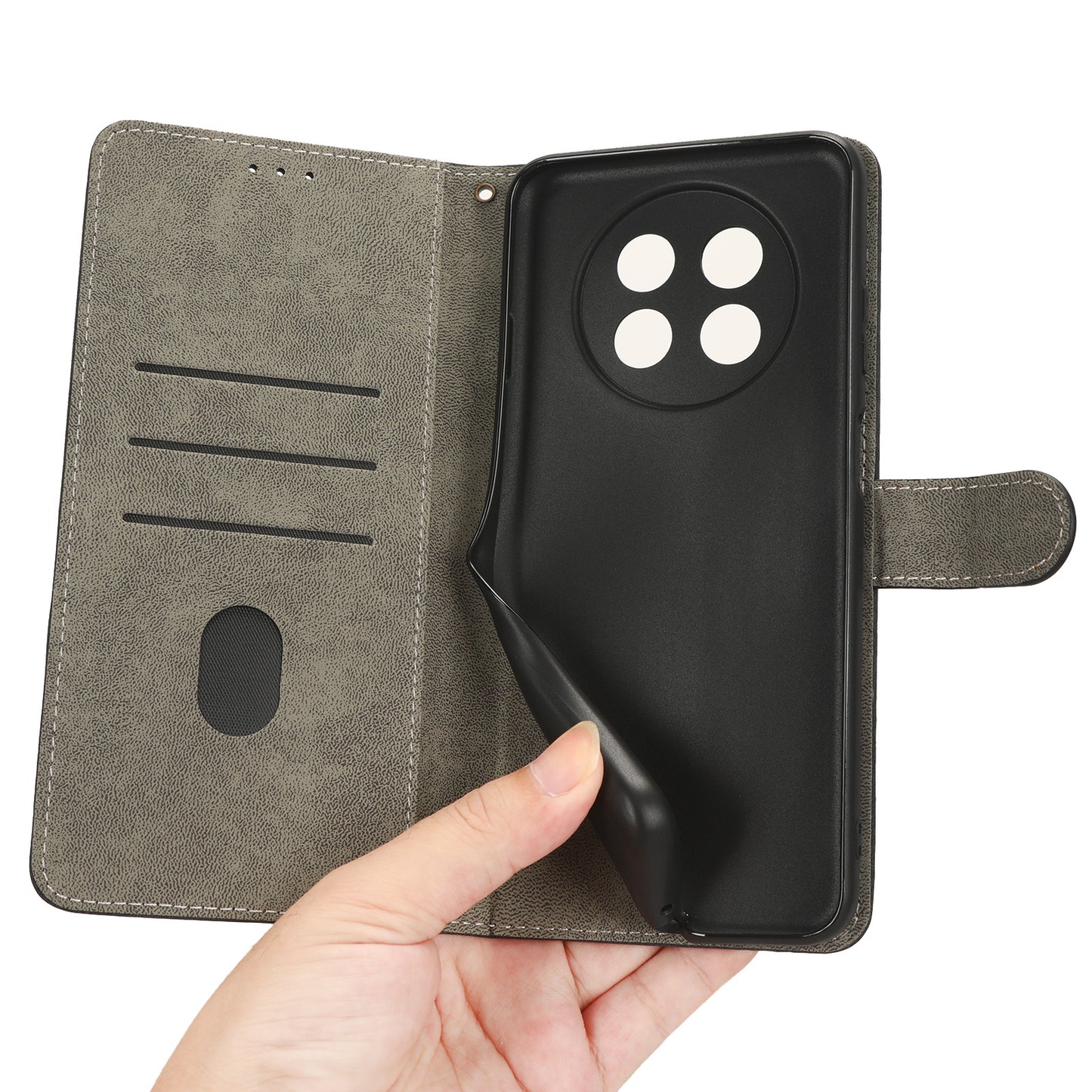 For Huawei nova Y91 4G / Enjoy 60X Drop Proof Cover RFID Blocking Wallet Stand PU Leather Case with Strap