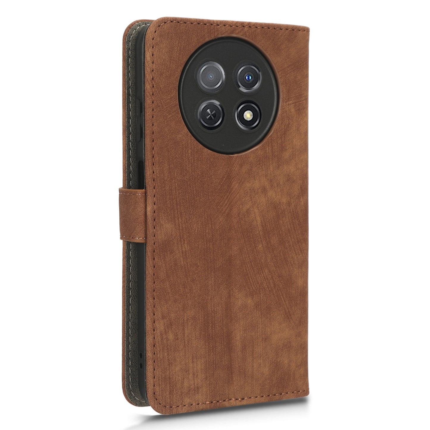 For Huawei nova Y91 4G / Enjoy 60X Drop Proof Cover RFID Blocking Wallet Stand PU Leather Case with Strap