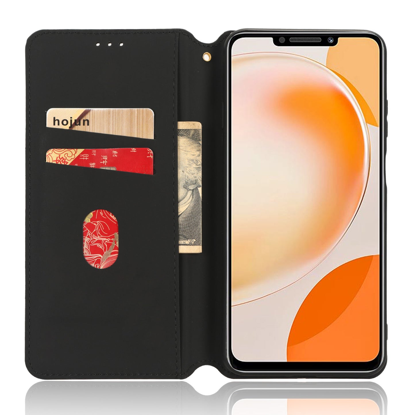 Stand Case for Huawei nova Y91 4G / Enjoy 60X Rhombus Imprinted Shell PU Leather Phone Cover
