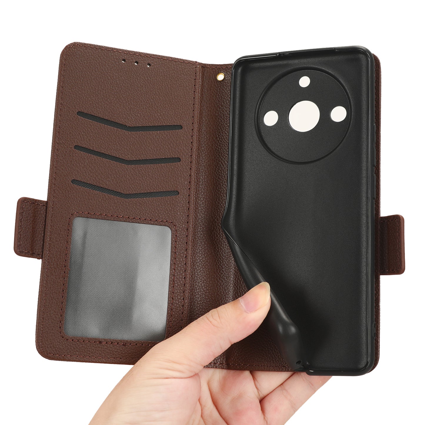 For Realme 11 Pro 5G / 11 Pro+ 5G Litchi Texture Wallet Stand Phone Case PU Leather Cover