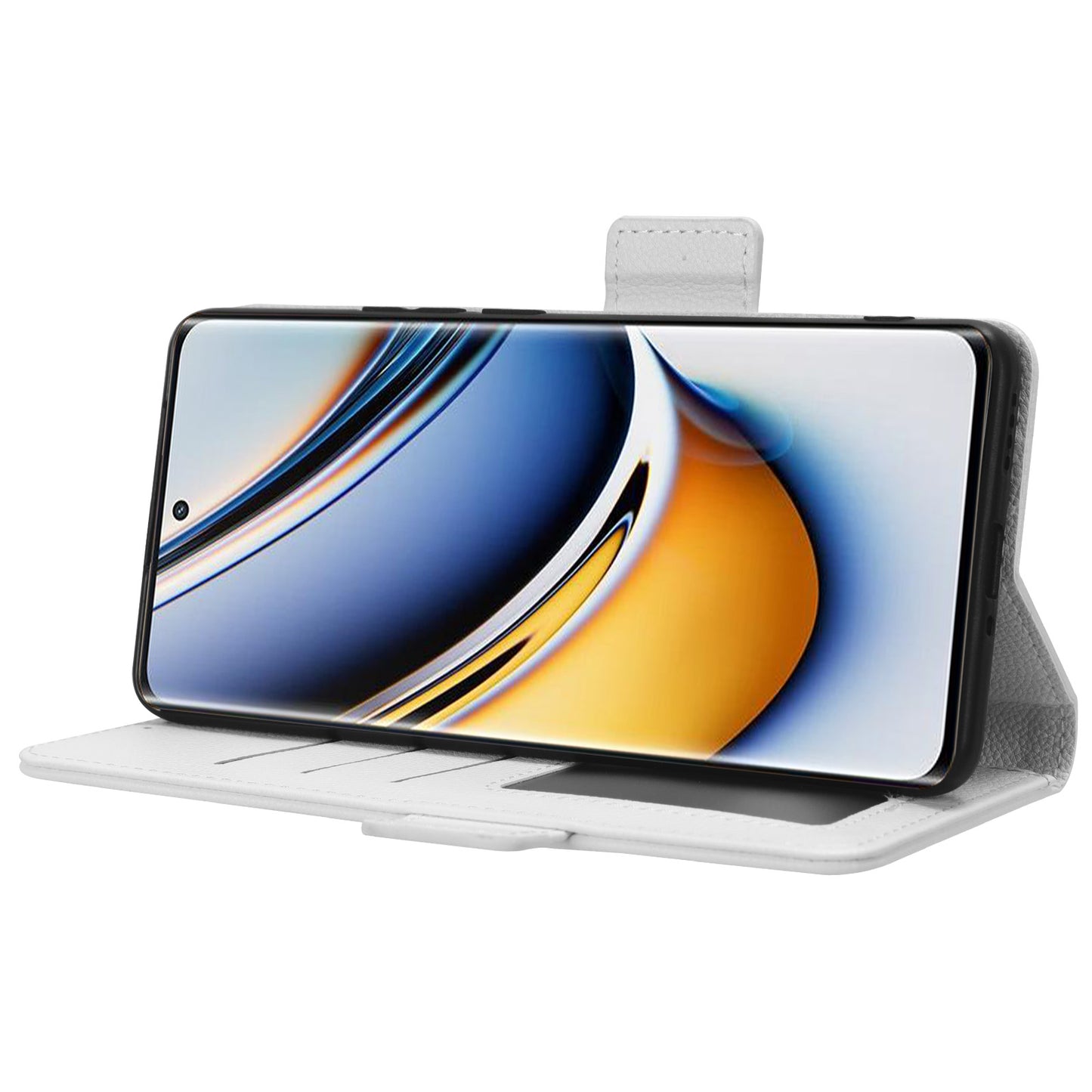 For Realme 11 Pro 5G / 11 Pro+ 5G Litchi Texture Wallet Stand Phone Case PU Leather Cover