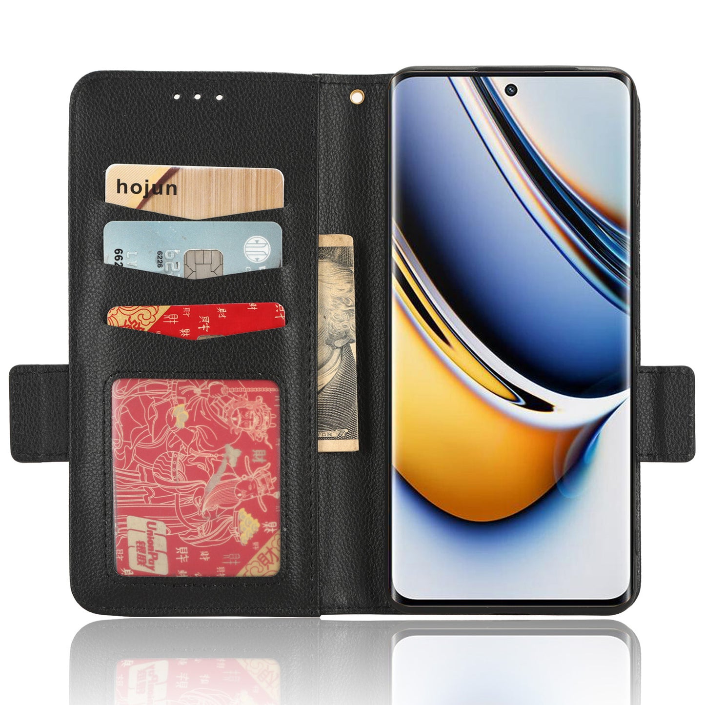 For Realme 11 Pro 5G / 11 Pro+ 5G Litchi Texture Wallet Stand Phone Case PU Leather Cover