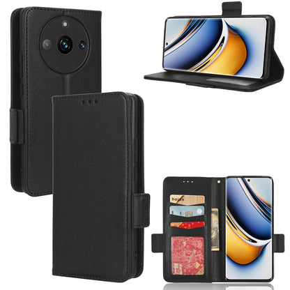 For Realme 11 Pro 5G / 11 Pro+ 5G Litchi Texture Wallet Stand Phone Case PU Leather Cover