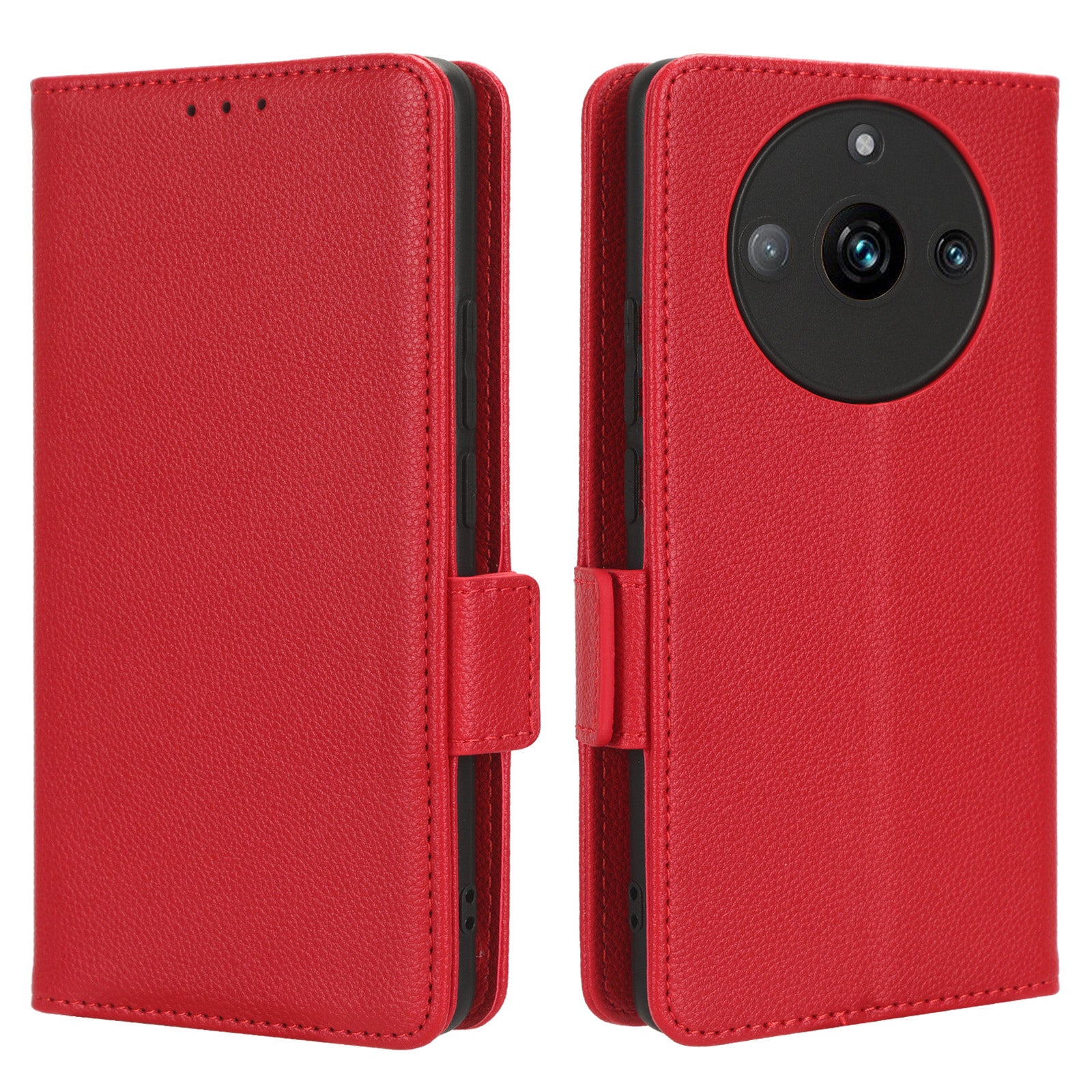 For Realme 11 Pro 5G / 11 Pro+ 5G Litchi Texture Wallet Stand Phone Case PU Leather Cover