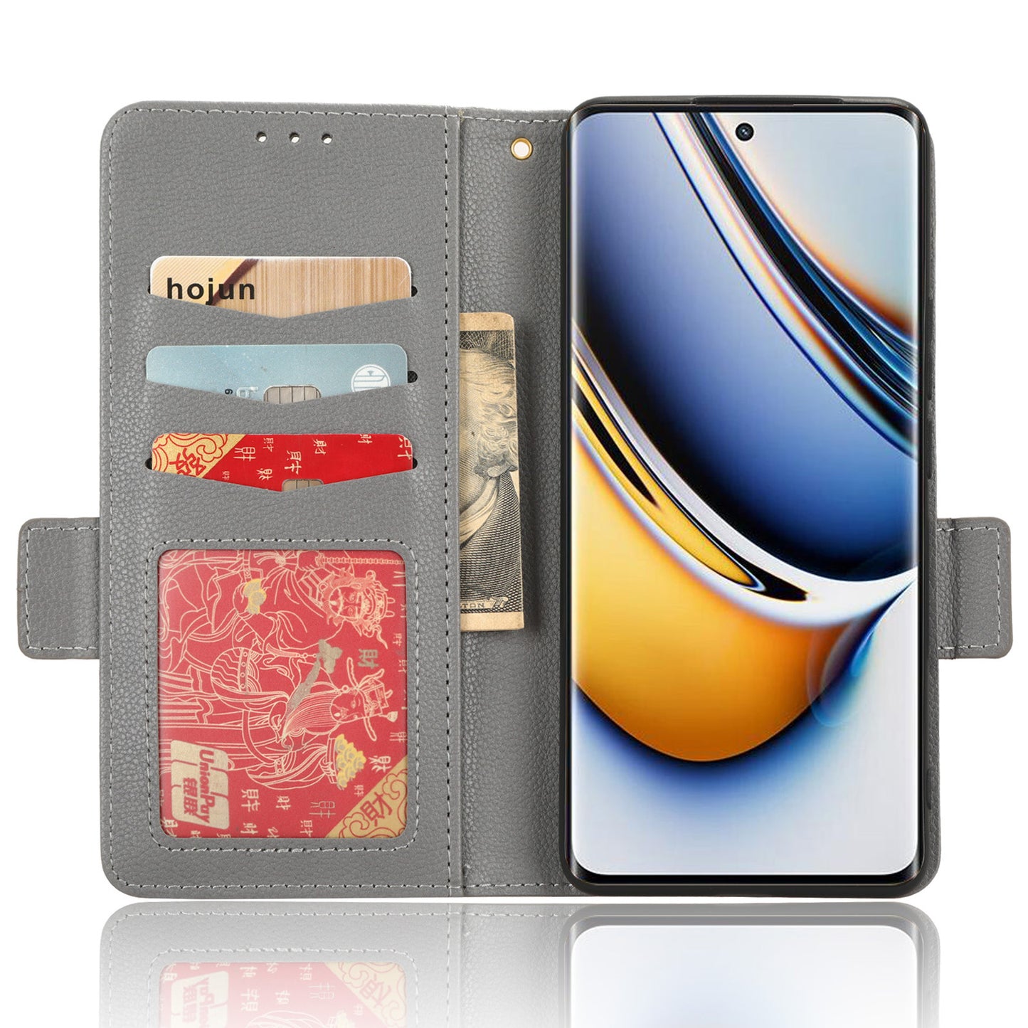 For Realme 11 Pro 5G / 11 Pro+ 5G Litchi Texture Wallet Stand Phone Case PU Leather Cover