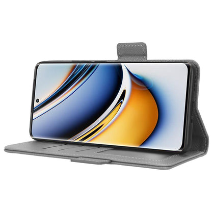 For Realme 11 Pro 5G / 11 Pro+ 5G Litchi Texture Wallet Stand Phone Case PU Leather Cover