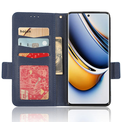 For Realme 11 Pro 5G / 11 Pro+ 5G Litchi Texture Wallet Stand Phone Case PU Leather Cover