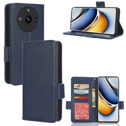 For Realme 11 Pro 5G / 11 Pro+ 5G Litchi Texture Wallet Stand Phone Case PU Leather Cover