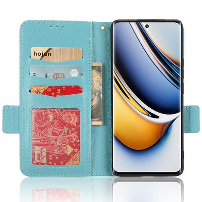 For Realme 11 Pro 5G / 11 Pro+ 5G Litchi Texture Wallet Stand Phone Case PU Leather Cover