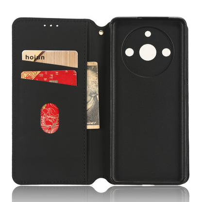 Rhombus Imprinted Shell for Realme 11 Pro 5G / 11 Pro+ 5G PU Leather Phone Cover Stand Case