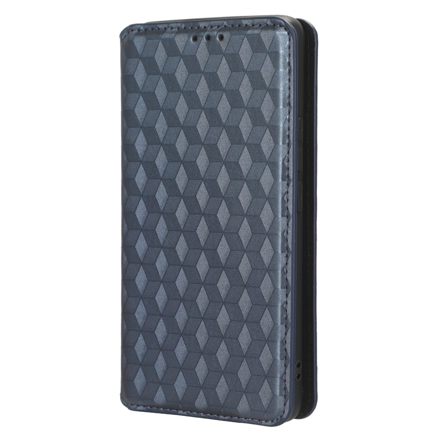 Rhombus Imprinted Shell for Realme 11 Pro 5G / 11 Pro+ 5G PU Leather Phone Cover Stand Case