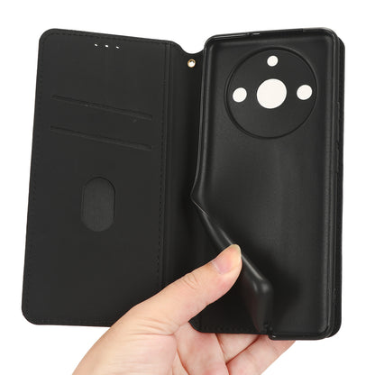 Rhombus Imprinted Shell for Realme 11 Pro 5G / 11 Pro+ 5G PU Leather Phone Cover Stand Case