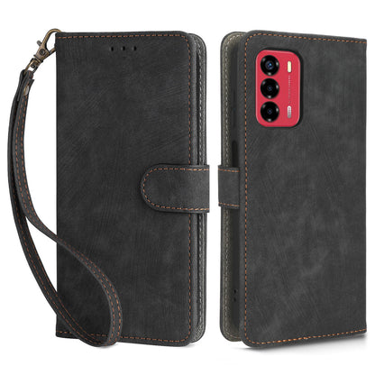 Leather Case for ZTE Blade A72 / V40 Vita Scratch Proof Phone Cover RFID Blocking Wallet Stand Shell