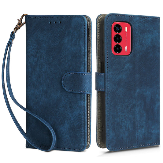 Leather Case for ZTE Blade A72 / V40 Vita Scratch Proof Phone Cover RFID Blocking Wallet Stand Shell