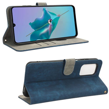 Leather Case for ZTE Blade A72 / V40 Vita Scratch Proof Phone Cover RFID Blocking Wallet Stand Shell