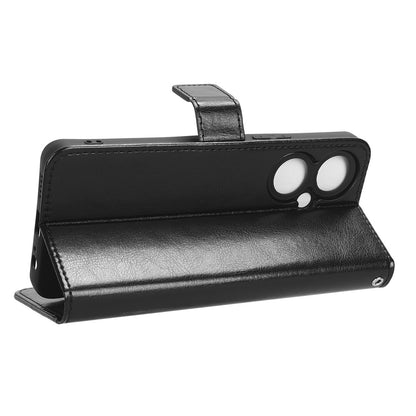 For vivo Y35+ 5G / Y35m+ 5G / Y27 4G Crazy Horse Texture Phone Stand Case PU Leather Anti-drop Wallet Cover