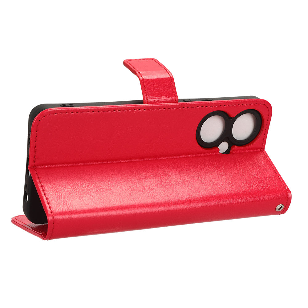 For vivo Y35+ 5G / Y35m+ 5G / Y27 4G Crazy Horse Texture Phone Stand Case PU Leather Anti-drop Wallet Cover