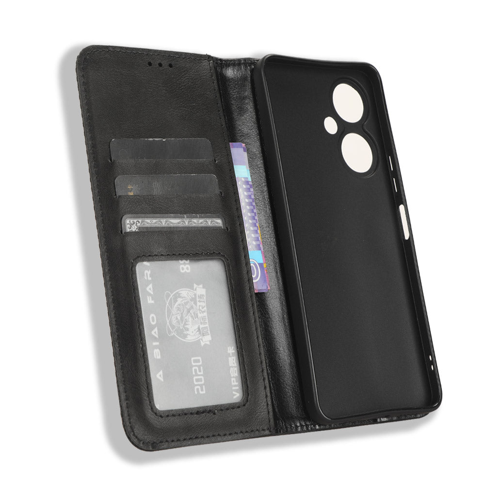 For vivo Y35+ 5G / Y35m+ 5G / Y27 4G Retro Phone Case Stand PU Leather Wallet Full Protection Phone Cover