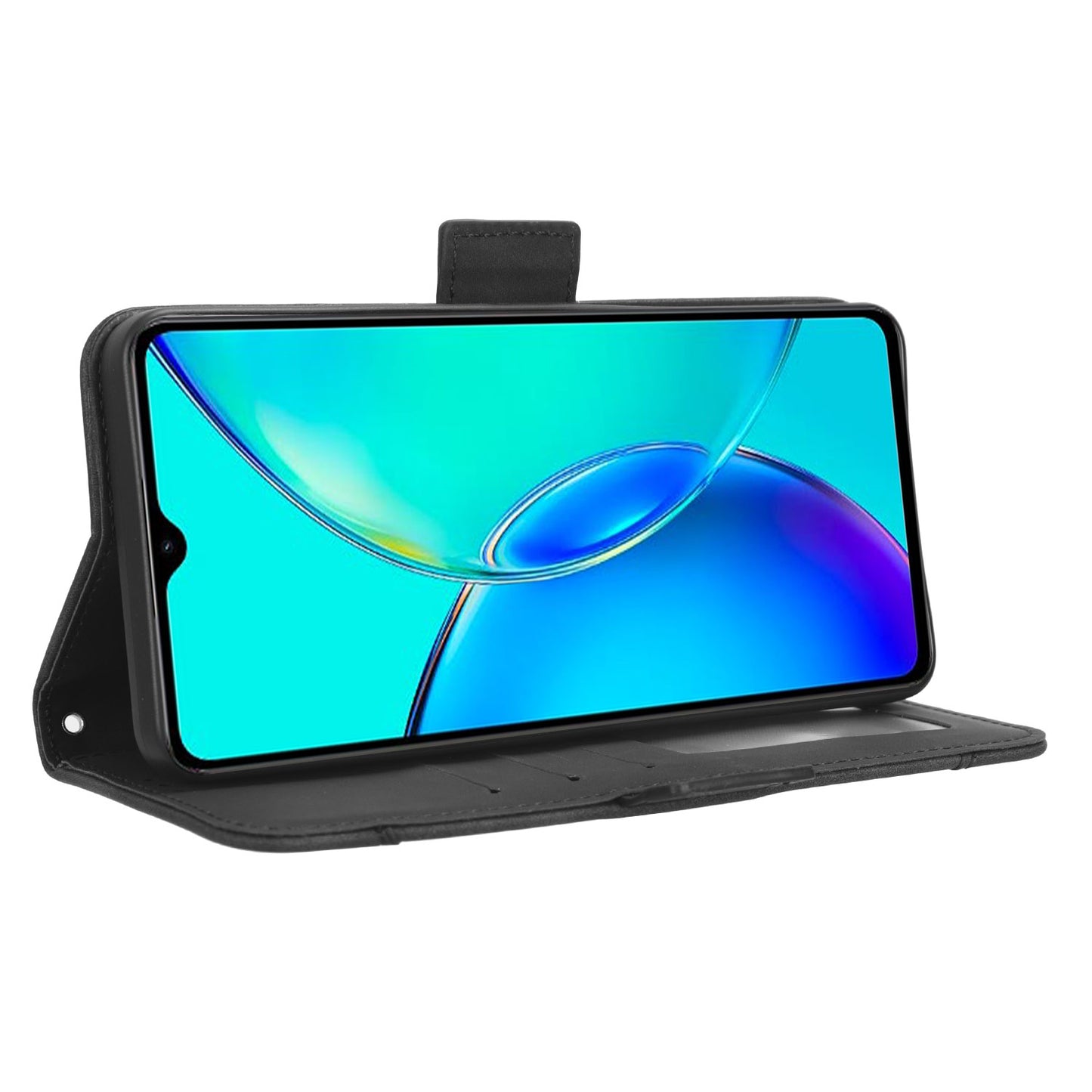 For vivo Y35+ 5G / Y35m+ 5G / Y27 4G Multiple Card Slots Stand Phone Case PU Leather Wallet Cover