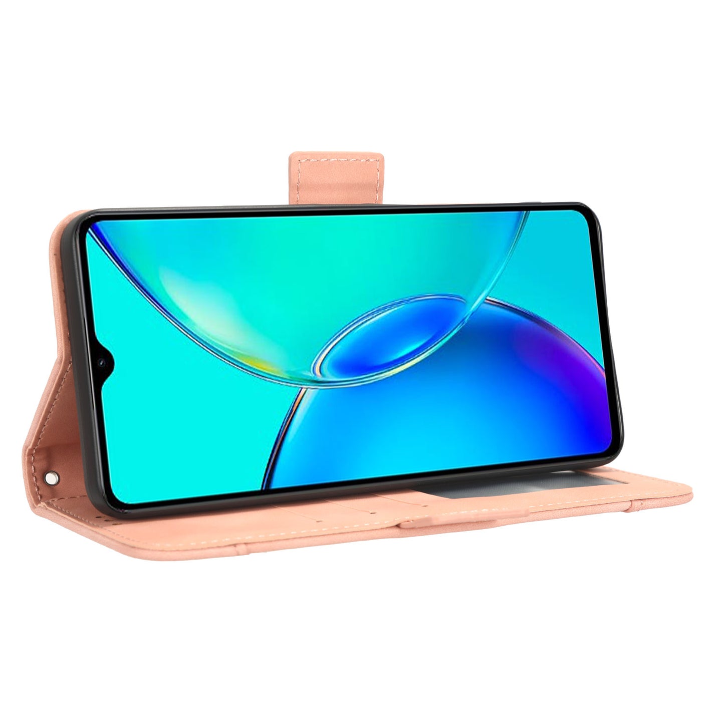 For vivo Y35+ 5G / Y35m+ 5G / Y27 4G Multiple Card Slots Stand Phone Case PU Leather Wallet Cover