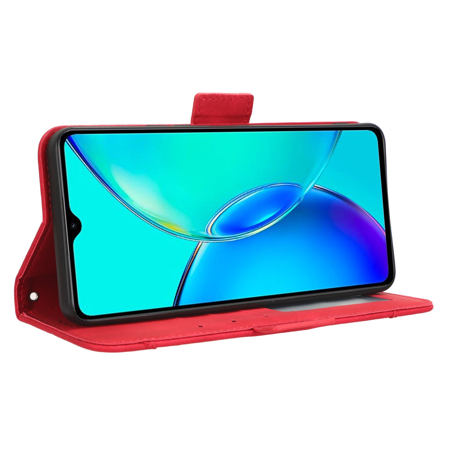 For vivo Y35+ 5G / Y35m+ 5G / Y27 4G Multiple Card Slots Stand Phone Case PU Leather Wallet Cover