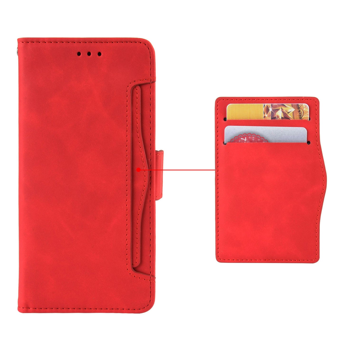 For vivo Y35+ 5G / Y35m+ 5G / Y27 4G Multiple Card Slots Stand Phone Case PU Leather Wallet Cover