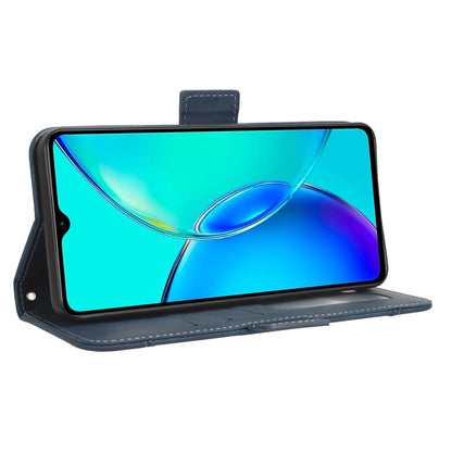 For vivo Y35+ 5G / Y35m+ 5G / Y27 4G Multiple Card Slots Stand Phone Case PU Leather Wallet Cover