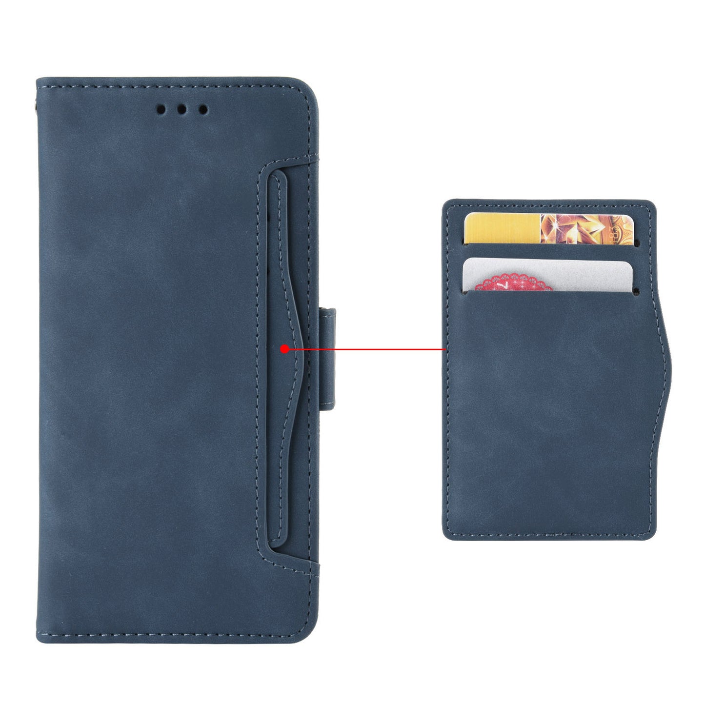 For vivo Y35+ 5G / Y35m+ 5G / Y27 4G Multiple Card Slots Stand Phone Case PU Leather Wallet Cover
