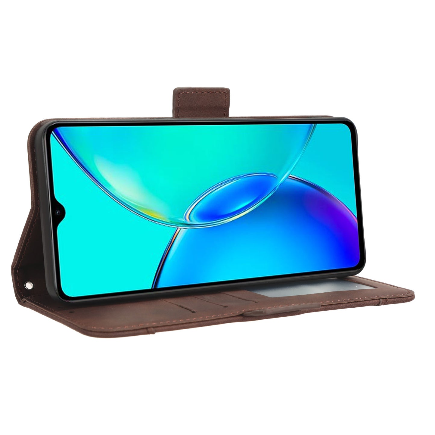 For vivo Y35+ 5G / Y35m+ 5G / Y27 4G Multiple Card Slots Stand Phone Case PU Leather Wallet Cover