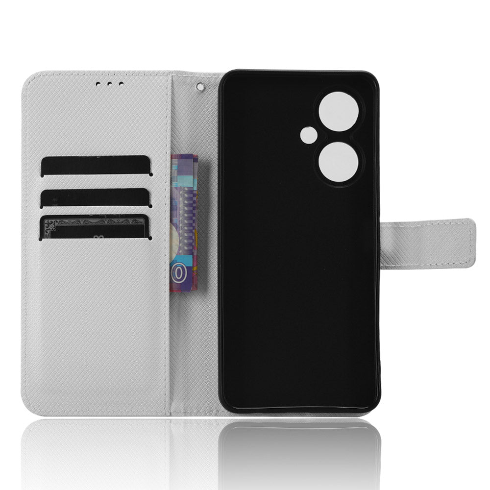 For vivo Y35+ 5G / Y35m+ 5G / Y27 4G PU Leather Wallet Phone Case Stand Diamond Texture Phone Cover