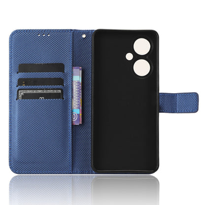 For vivo Y35+ 5G / Y35m+ 5G / Y27 4G PU Leather Wallet Phone Case Stand Diamond Texture Phone Cover
