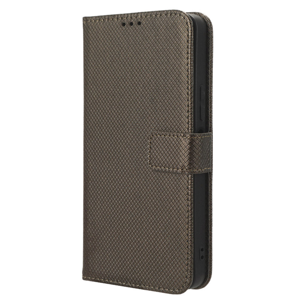 For vivo Y35+ 5G / Y35m+ 5G / Y27 4G PU Leather Wallet Phone Case Stand Diamond Texture Phone Cover