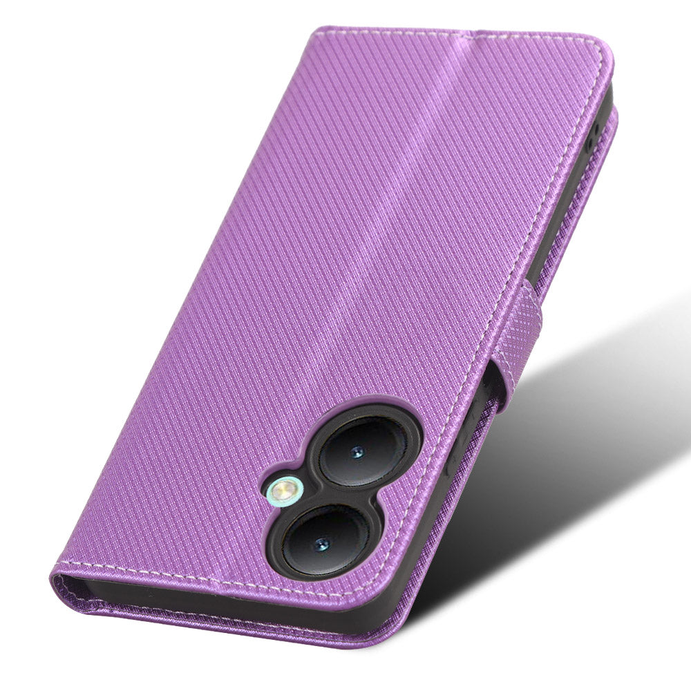 For vivo Y35+ 5G / Y35m+ 5G / Y27 4G PU Leather Wallet Phone Case Stand Diamond Texture Phone Cover