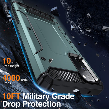 For Samsung Galaxy S20 FE / FE 5G / FE 2022 / S20 Lite Kickstand Case TPU+PC Dual Layer Protection Anti-drop Phone Cover