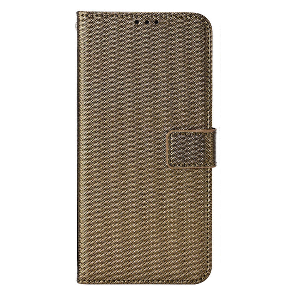 For Sony Xperia 10 V Stand Wallet Phone Case Diamond Texture PU Leather + TPU Phone Cover