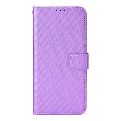 For Sony Xperia 10 V Stand Wallet Phone Case Diamond Texture PU Leather + TPU Phone Cover