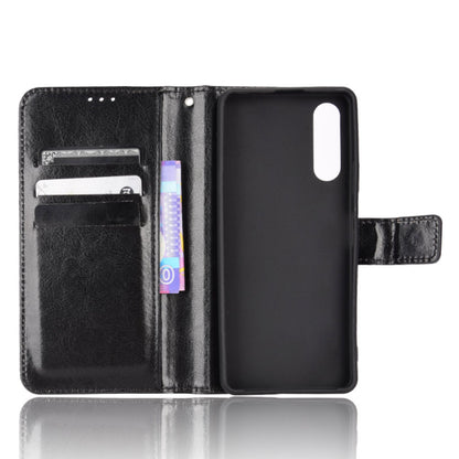 For Sony Xperia 10 V Full Protection PU Leather Phone Case Crazy Horse Texture Stand Wallet Cover