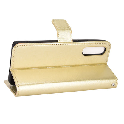 For Sony Xperia 10 V Full Protection PU Leather Phone Case Crazy Horse Texture Stand Wallet Cover