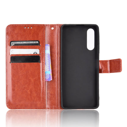For Sony Xperia 10 V Full Protection PU Leather Phone Case Crazy Horse Texture Stand Wallet Cover