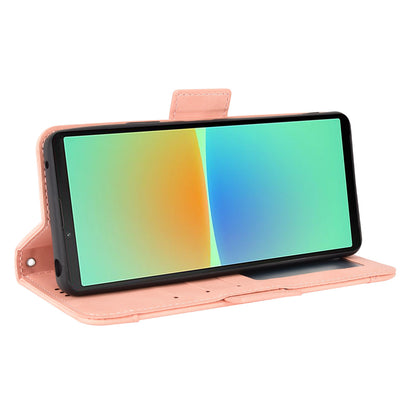 Multiple Card Slots Leather Case for Sony Xperia 10 V , Wallet Stand Protective Phone Cover