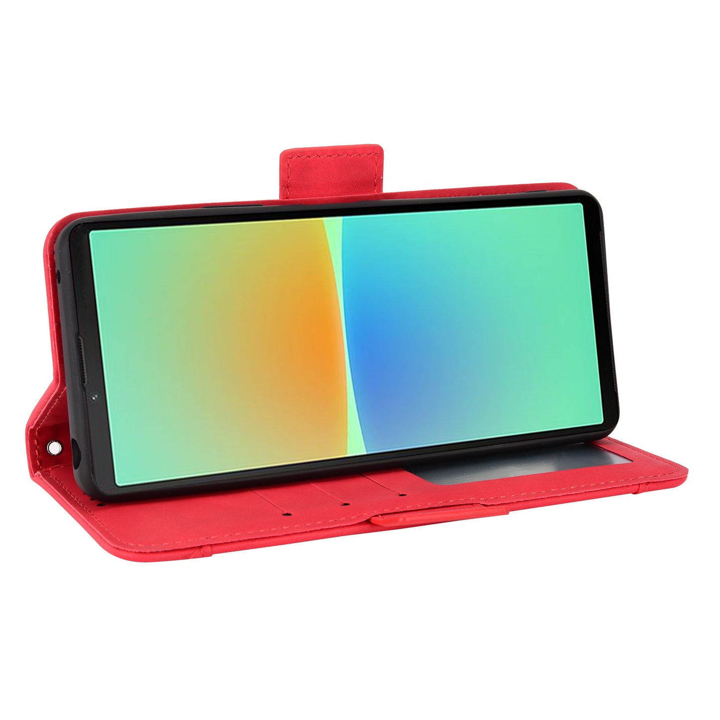 Multiple Card Slots Leather Case for Sony Xperia 10 V , Wallet Stand Protective Phone Cover