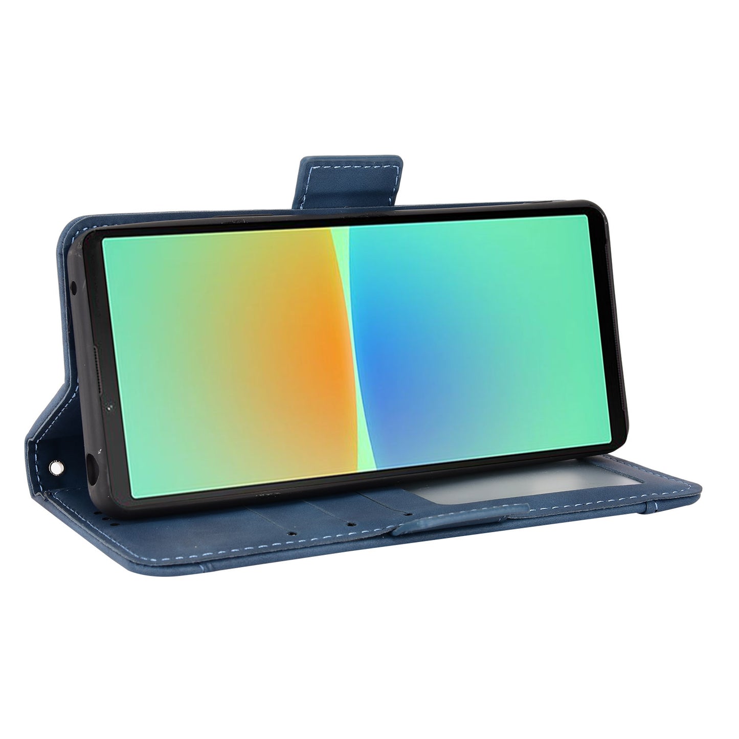 Multiple Card Slots Leather Case for Sony Xperia 10 V , Wallet Stand Protective Phone Cover