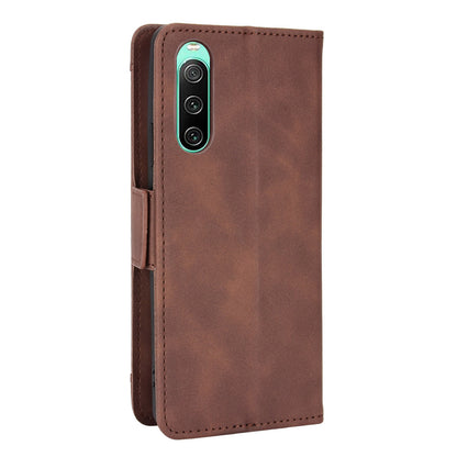 Multiple Card Slots Leather Case for Sony Xperia 10 V , Wallet Stand Protective Phone Cover