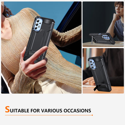 For Samsung Galaxy A23 4G / A23 5G (Global Version) / A13 4G / A13 5G / M13 5G / A04 4G / A04s 4G / A32 5G / M32 5G TPU+PC Phone Cover Kickstand Case