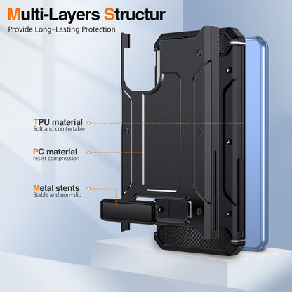 For Samsung Galaxy A23 4G / A23 5G (Global Version) / A13 4G / A13 5G / M13 5G / A04 4G / A04s 4G / A32 5G / M32 5G TPU+PC Phone Cover Kickstand Case