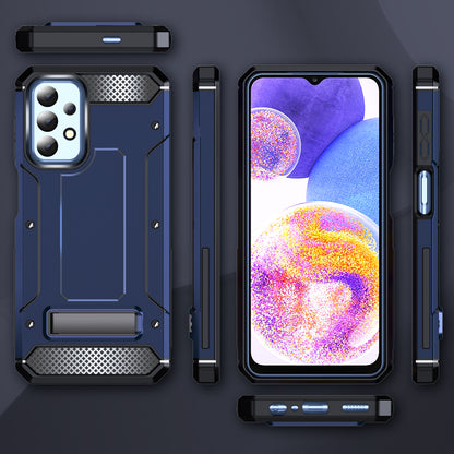 For Samsung Galaxy A23 4G / A23 5G (Global Version) / A13 4G / A13 5G / M13 5G / A04 4G / A04s 4G / A32 5G / M32 5G TPU+PC Phone Cover Kickstand Case