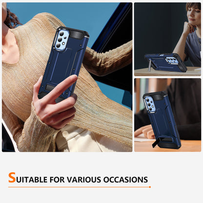 For Samsung Galaxy A23 4G / A23 5G (Global Version) / A13 4G / A13 5G / M13 5G / A04 4G / A04s 4G / A32 5G / M32 5G TPU+PC Phone Cover Kickstand Case