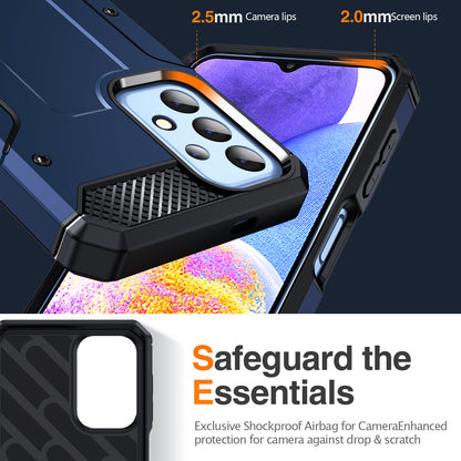 For Samsung Galaxy A23 4G / A23 5G (Global Version) / A13 4G / A13 5G / M13 5G / A04 4G / A04s 4G / A32 5G / M32 5G TPU+PC Phone Cover Kickstand Case